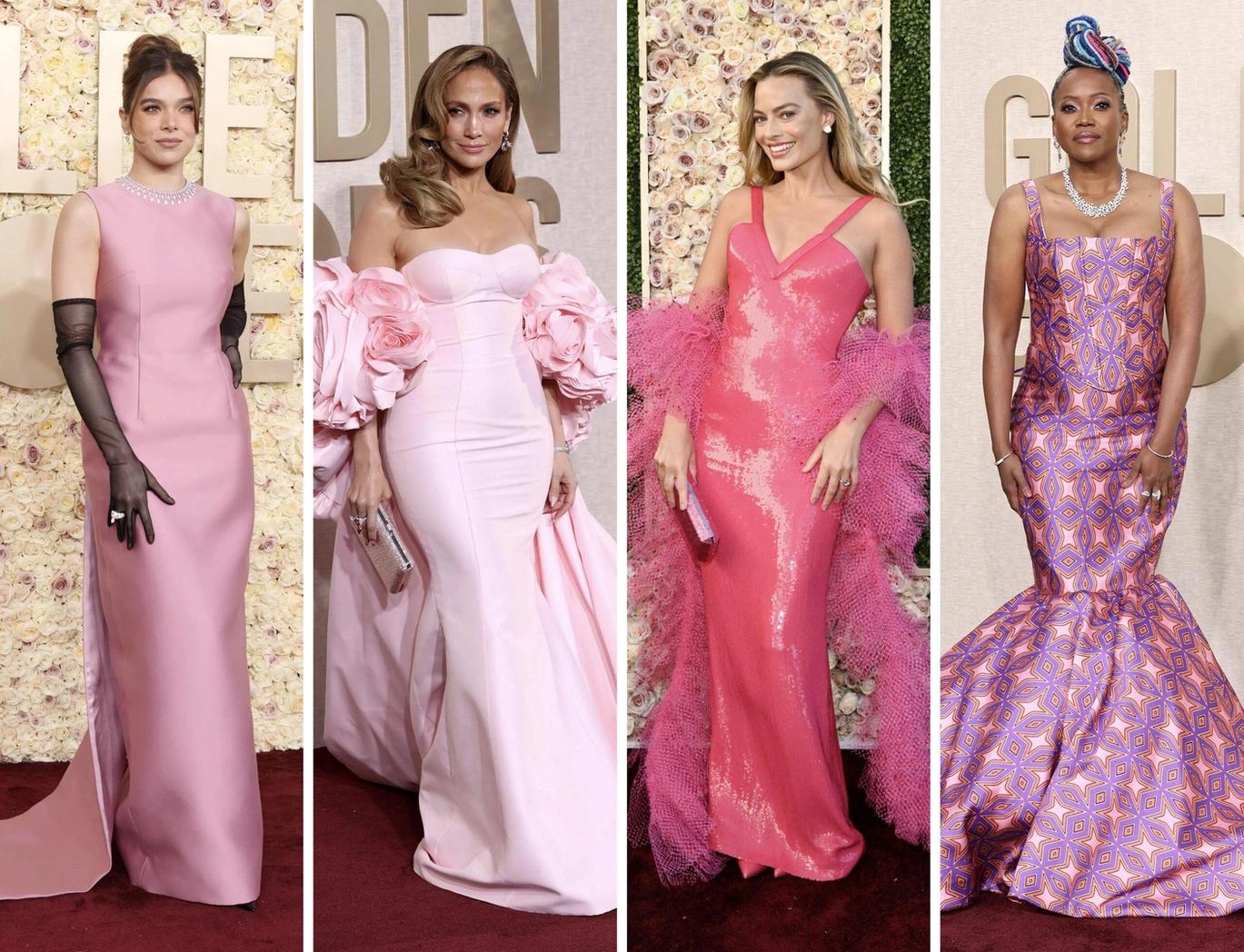 Top 5 Celebrities Who Prove That Pink is New Black on 81st Golden Globes Award 2024- Pink Dressed Celebrity